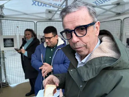 Inauguration de l'esplanade Charles de Gaulle - Mériadec - février 2026 - Flans Vanille Lina dégustation